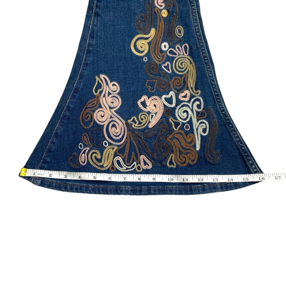 NWT Wrangler x Lainey Wilson Wildflower Embroidered Jeans Bell Bottom 25 - Picture 12 of 15